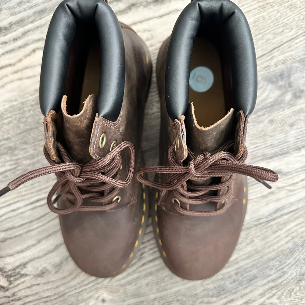 NWOT Doc Dr Martens Crazy Horse 939 Ben Boot Size 6M/7W Brown Durable Boot - Picture 9 of 10